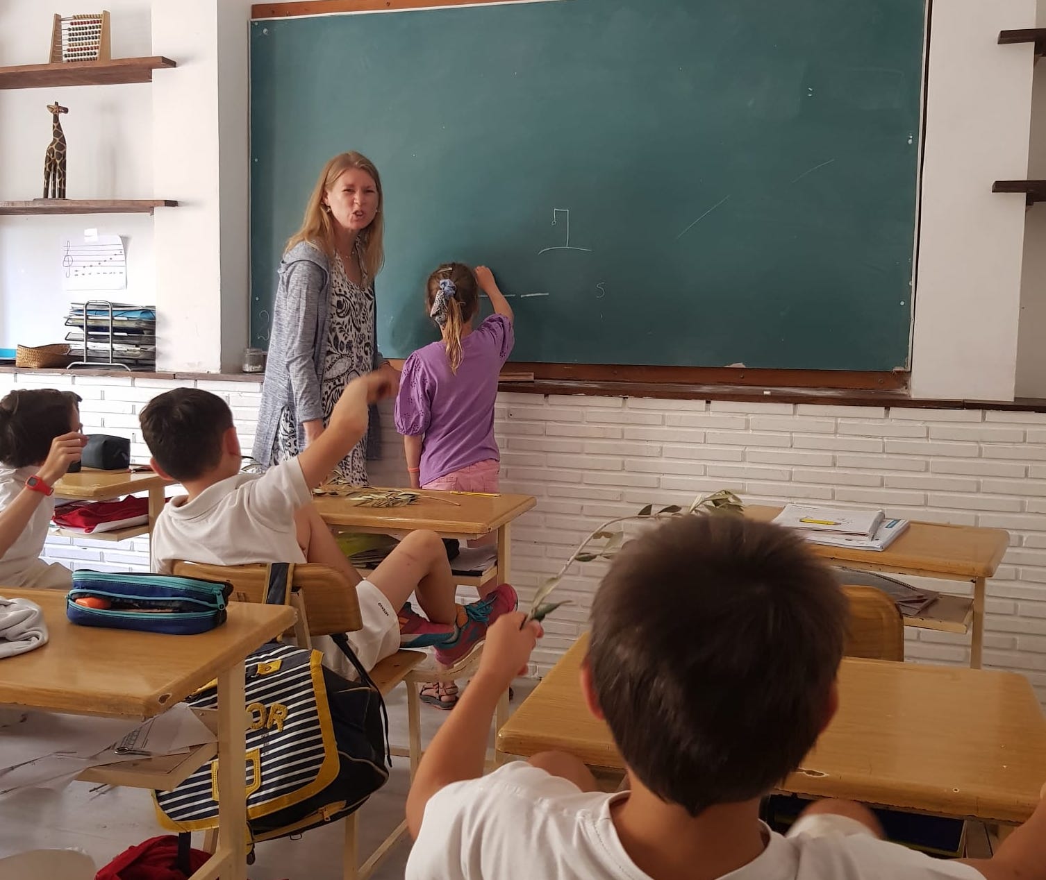 Kinderen op een Spaanse school