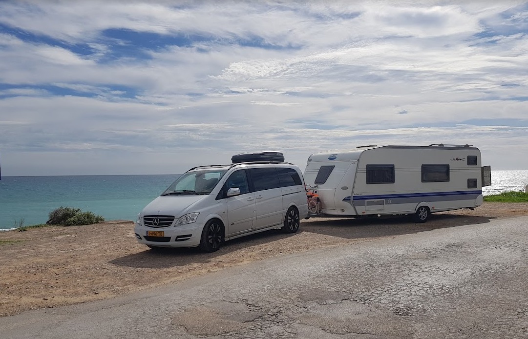 Met de caravan naar Spanje