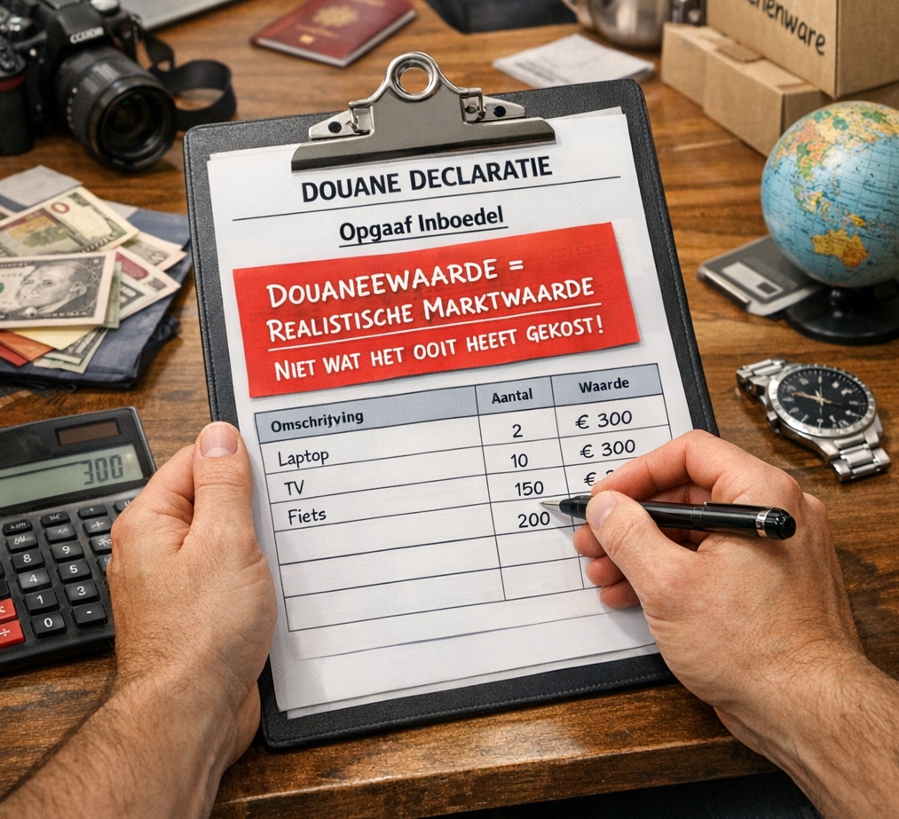 Douanewaarde inboedel