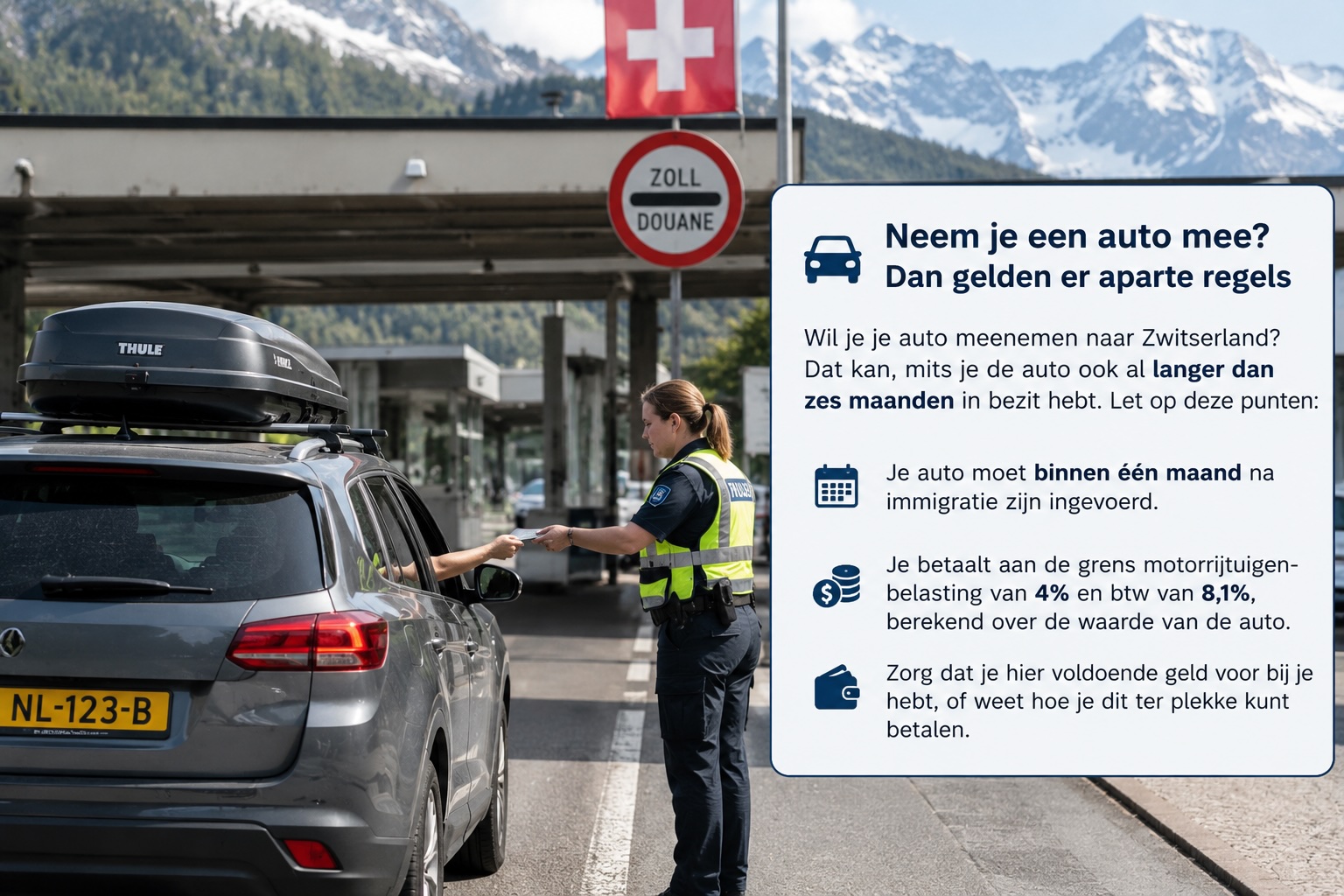 Auto invoeren in Zwitserland